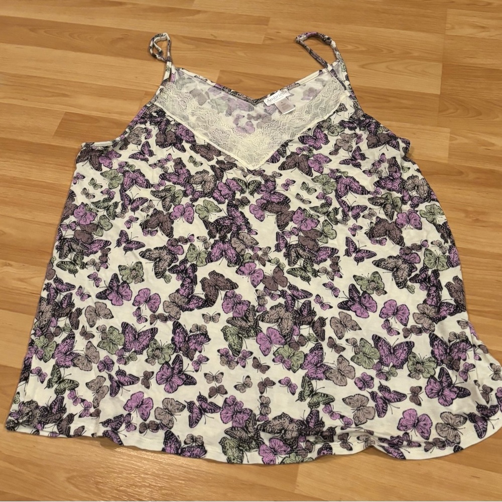 Ambrielle Purple Butterfly‎ Sleepwear Set - Picture 2 of 5
